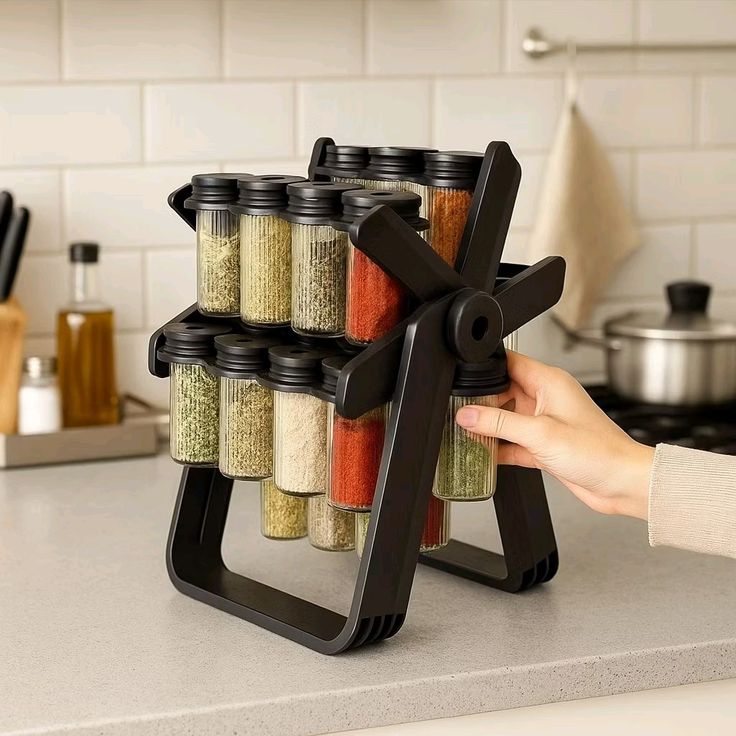 18 Jar Rotating Spice Rack